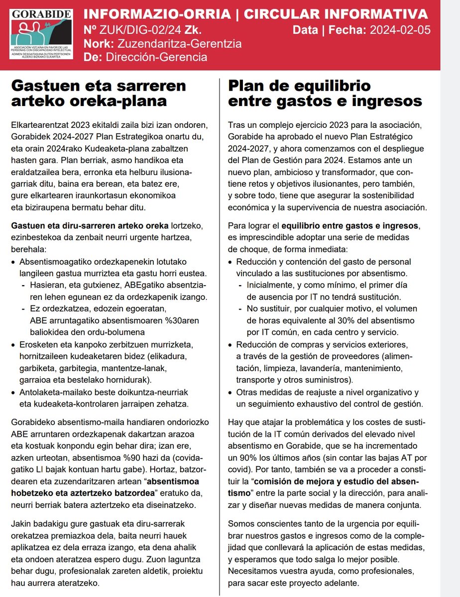 LabGorabide's tweet photo. #gorabide k lan hitzarmena sinatu ta berriro hasi da mehatxu ta langileonganako tratu txarrekin. @txemafranco ta @jacobgil kalera!!! Zaintza lanak ez daude salgai!
#zuennegozioaguremiseria
@eetxanobe @LABsozbiz https://t.co/xiiFjn96rt
