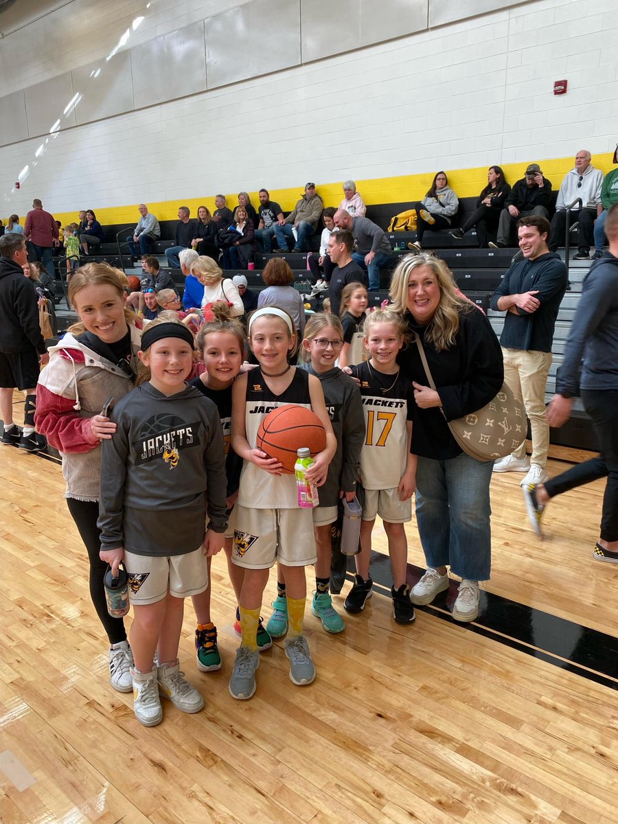 I loved being able to support my students at their basketball game Saturday! They won!! 🐝💛 <a href="/TRLSDjackets/">Three Rivers</a>