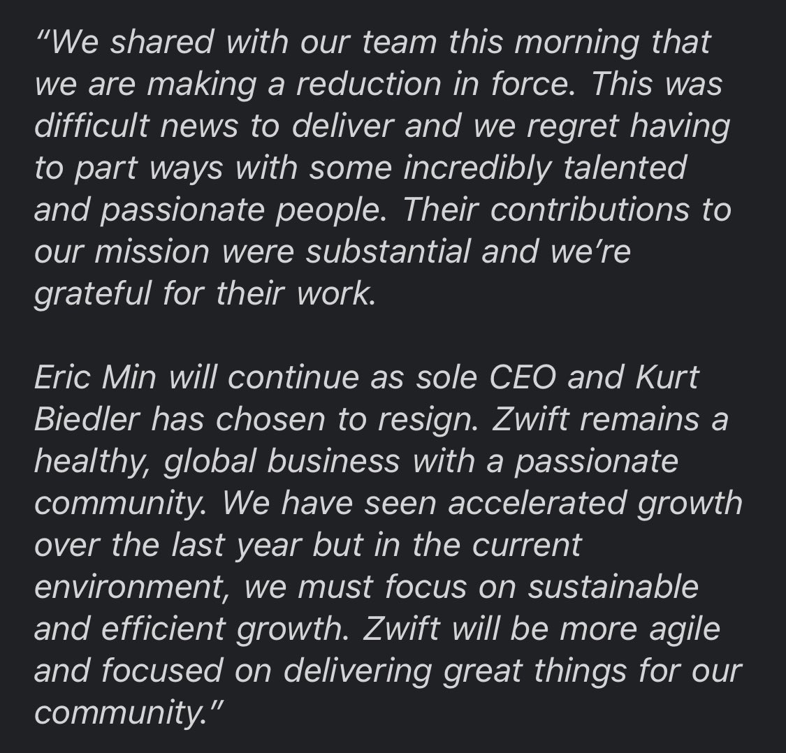 Cyclingnews (@cyclingnewsfeed) on Twitter photo The full statement from Zwift: The full statement from Zwift: