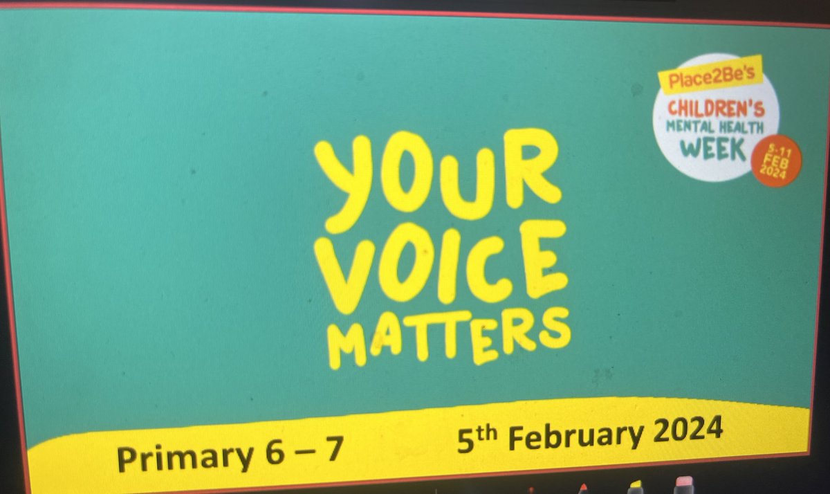 christine_cmo's tweet photo. A big thank you to all the classes that were able to join me today for our online assemblies. I was so impressed with all the ways that the young people of Inverclyde are going to make their voice matter! @InverclydeACT @Place2Be #YourVoiceMatters #ChildrensMentalHealthWeek https://t.co/c84ehgIiBK