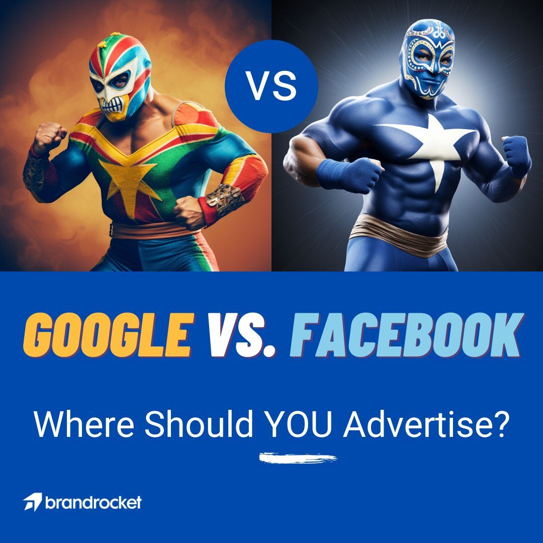 BrandRocketHQ's tweet photo. Leeeet's Get Ready to Ruuumble!!  Google vs. Facebook.  Where should you spend your ad dollars to attract the customers you need to grow your business?  Let's dive in!  #googleads #facebookads

https://t.co/ZYj5L7YGO3 https://t.co/9UXO66ybot