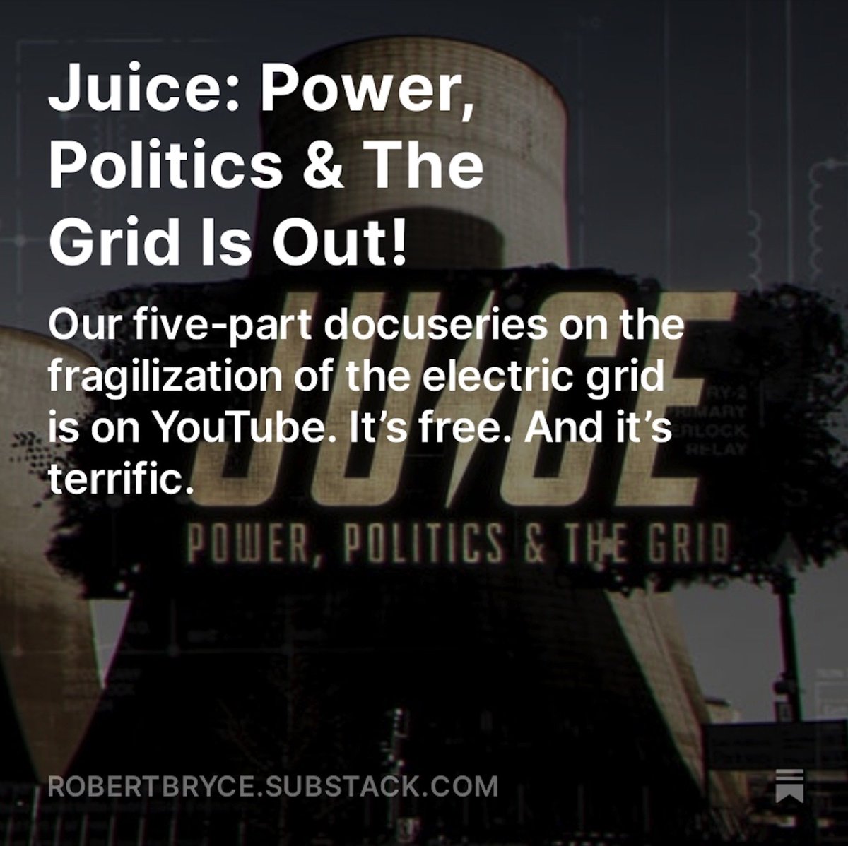 Our docuseries is out & I'm super proud of it. @TysonCulver did a great job putting it together. Pls watch share subscribe. Tnx. JuiceTheSeries.com @Dr_Keefer @MadiHilly @ParisOrtizWines @isabelleboemeke @RogerPielkeJr @MeredithAngwin @iaeaorg @SamaBilbao @kirstygogan