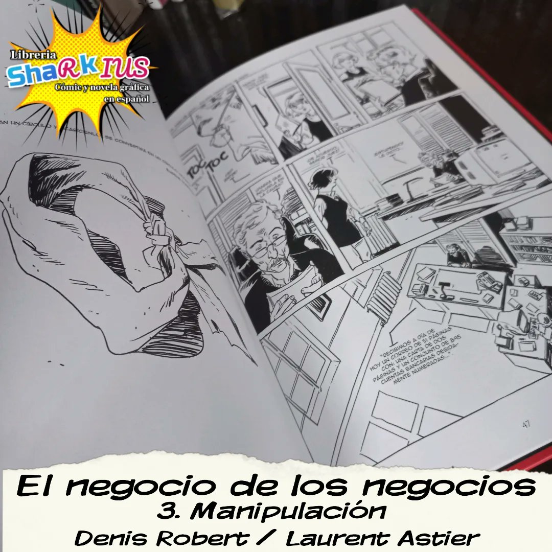 sharkomics's tweet photo. El negocio de los negocio. 3 Manipulación
Por #DenisRobert y @laurentastier
Editorial @Astiberri
La lucha de Denis Robert para destapar el turbio funcionamiento de las finanzas internacionales continúa, y se ve implicado un número mayor de personalidades mediáticas y políticas https://t.co/kbqiwg6kw8