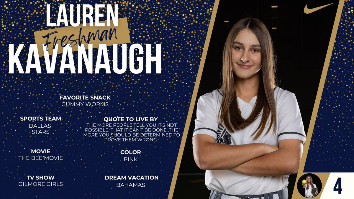 Keller_Softball's tweet photo. 🥎 Day 30 of #MeetTheProgram! Welcome one of our many rising stars, Freshman Middle Infielder, Lauren! Fun fact: She’s determined to travel the world! Her skills in the middle infield promise an exciting journey ahead! 🌟 #FreshmanTalent https://t.co/lyxbWzGl9n