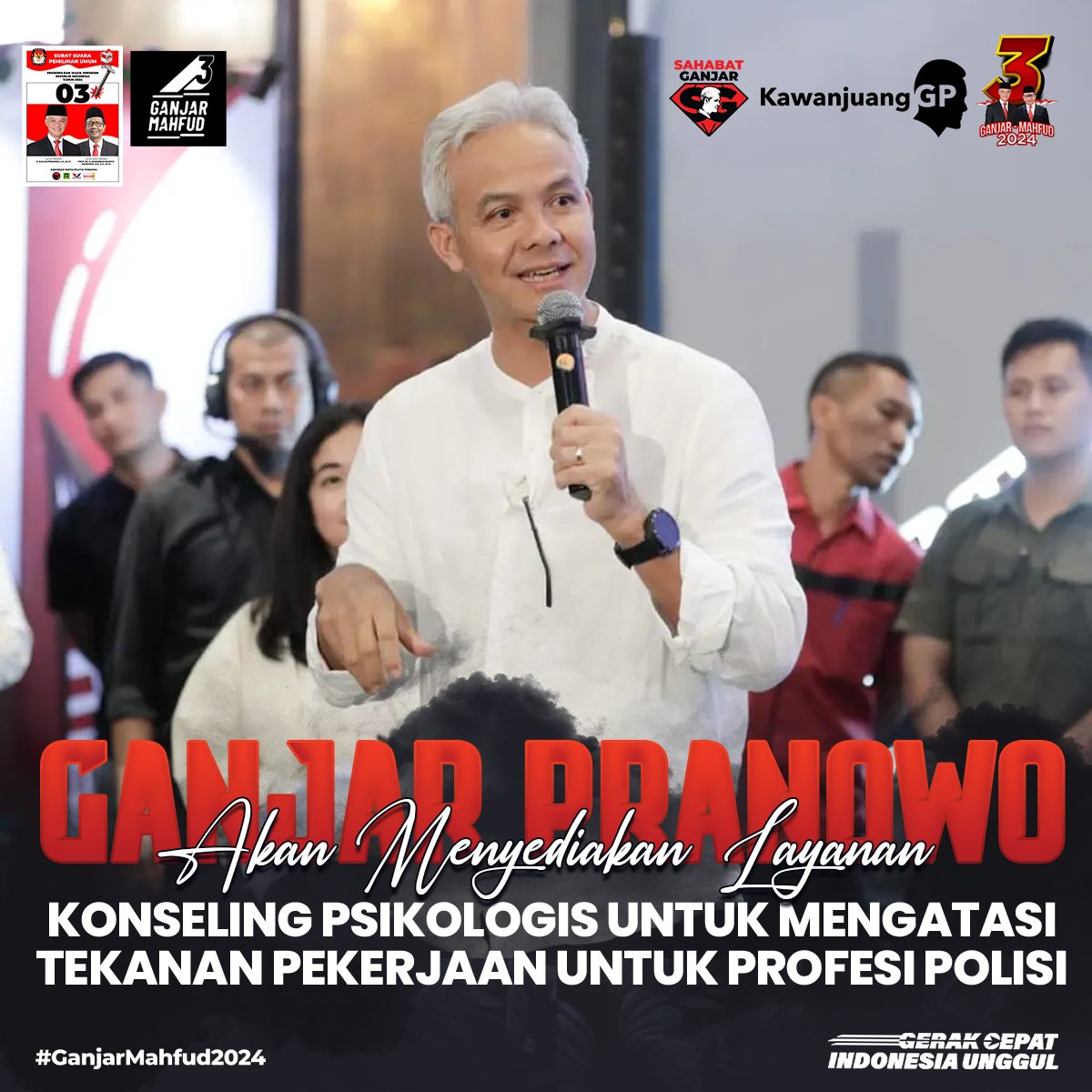 KalselForGanjar's tweet photo. Layanan konseling psikologis untuk Polisi

#YakinPilihGanjar King Charles It is DEAD Tasya Farasya Konami William Congratulations Taehyung Merangkul Sushi Tei Ketua KPU DKPP Selen Ketua MK Jepang Tidur Giselle Fedi Nuril https://t.co/E6ep2klEia