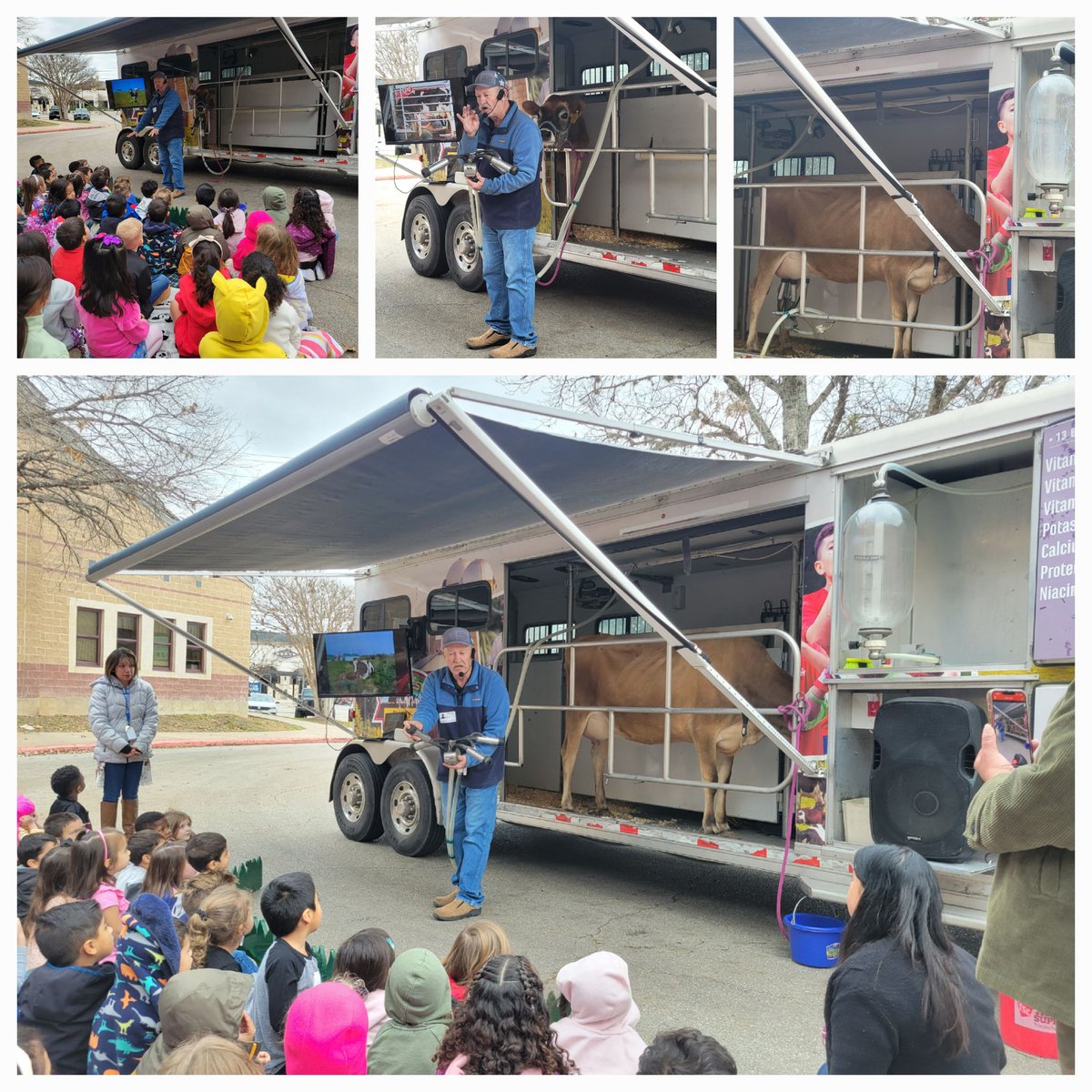 Thank you, Mr. Branecky, for the awesome dairy cow presentation! Our little Longhorns loved it! They learned about some of the science  behind milk products.  @NISDLeonSprings #dairycows #MindsetMatters