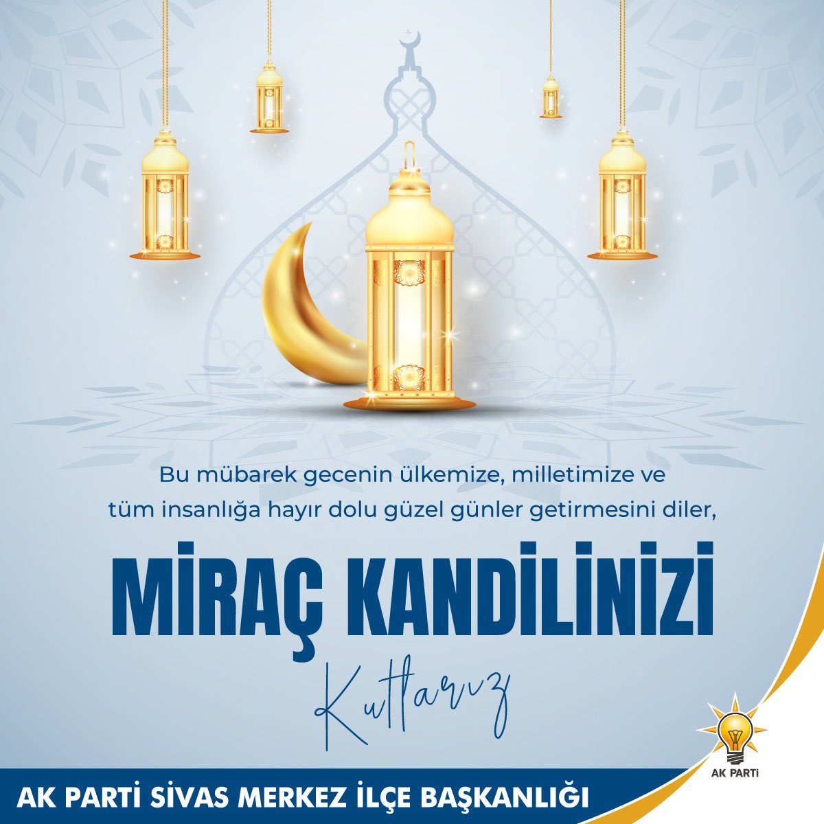 sivasmerkezilce's tweet photo. Bu mübarek gecenin ülkemize, milletimize ve tüm insanlığa hayır dolu güzel günler getirmesini diler Miraç Kandilinizi kutlarız.

#MiraçKandili https://t.co/fvusf038Ku