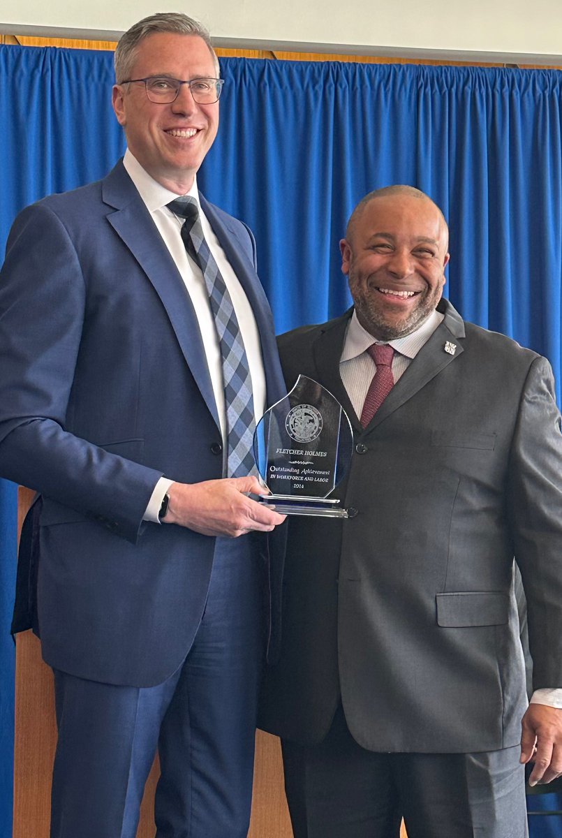 Fletcher Holmes receiving the 2024 Outstanding Commitment in Workforce and Labor award. The ceremony was hosted by Treasurer Michael Frerichs, celebrating and recognizing exemplary Black Leaders. Congrats Fletcher🎉#Ironworkers #BlackLeaders #Chicago #illinois #BlackHistoryMonth