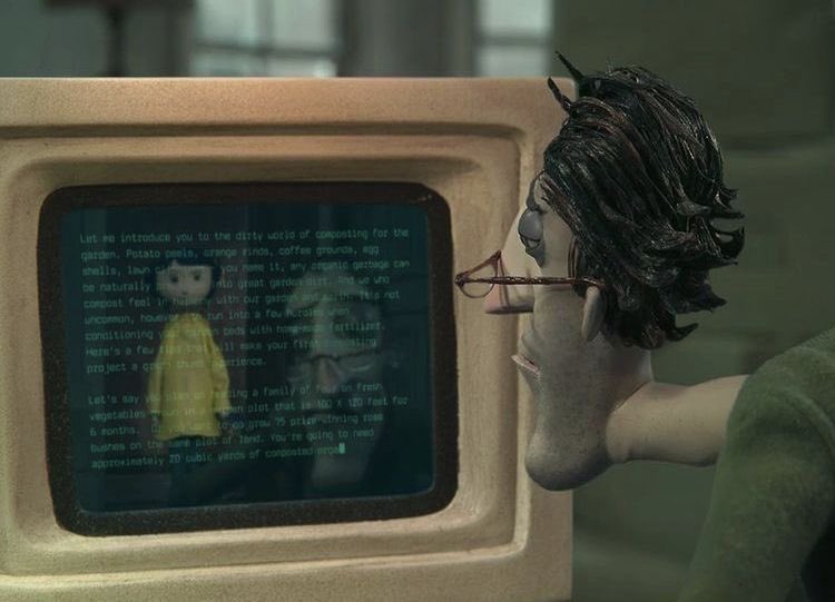 heroinadolixo's tweet photo. hoje nao ironicamente passei o dia assim aos poucos me tornando o pai da coraline https://t.co/Auygnl7FuZ