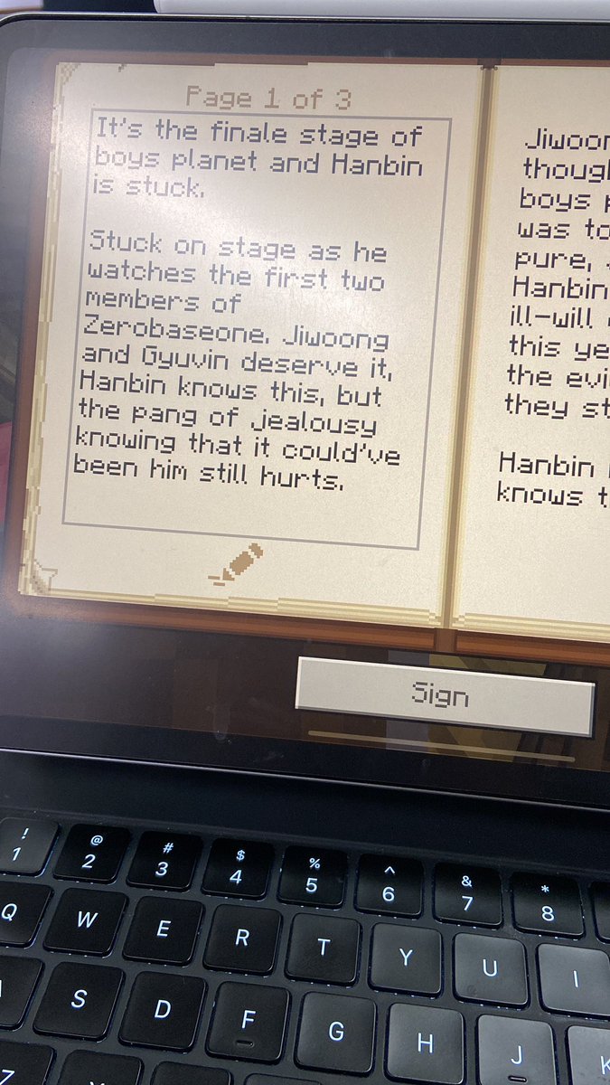 got so crazy i started writing a new phanrae fic in minecraft (im also still in class at school)