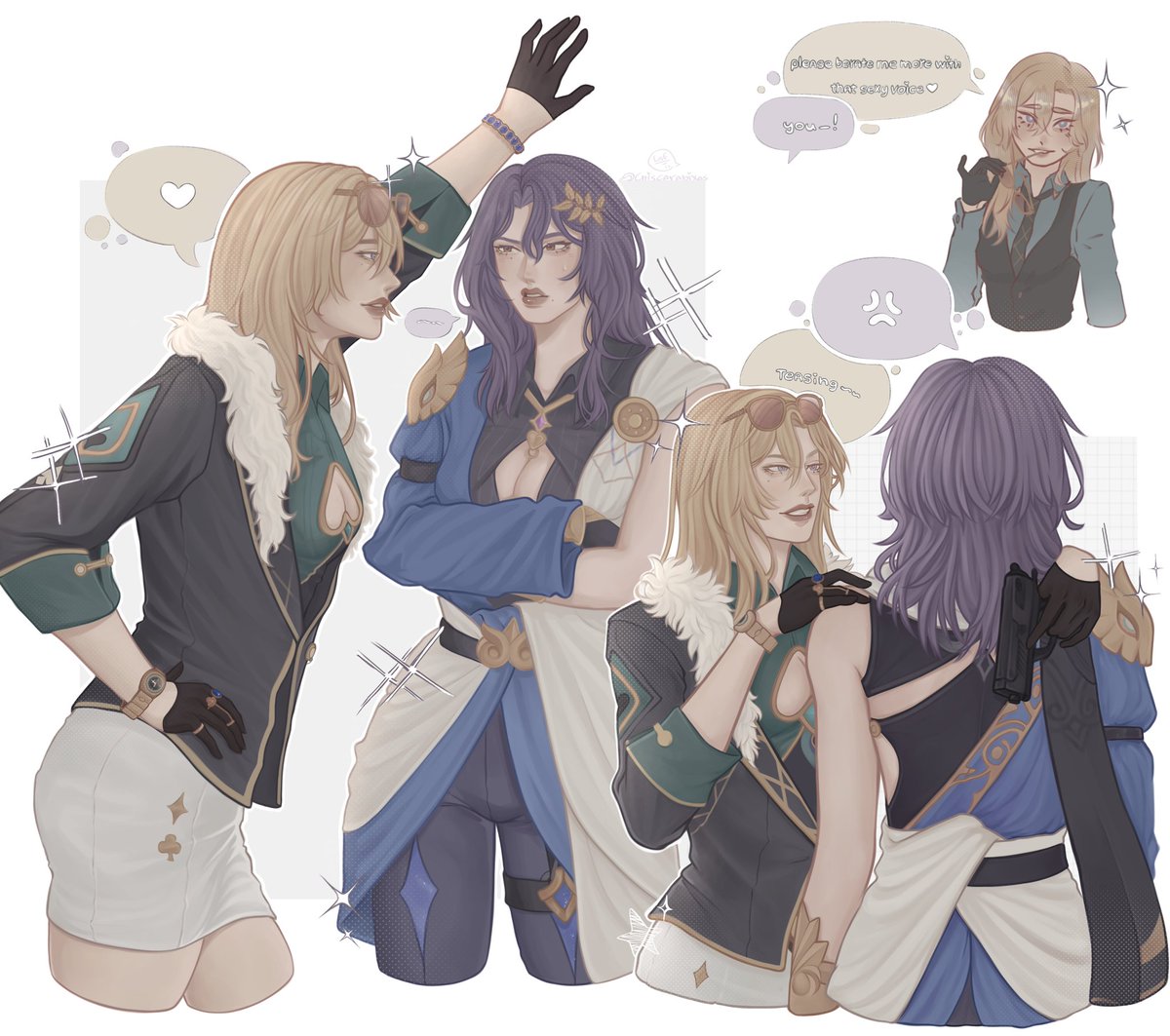 sapphic aventio 👩‍❤️‍💋‍👩 #aventio #DrRatio #Aventurine