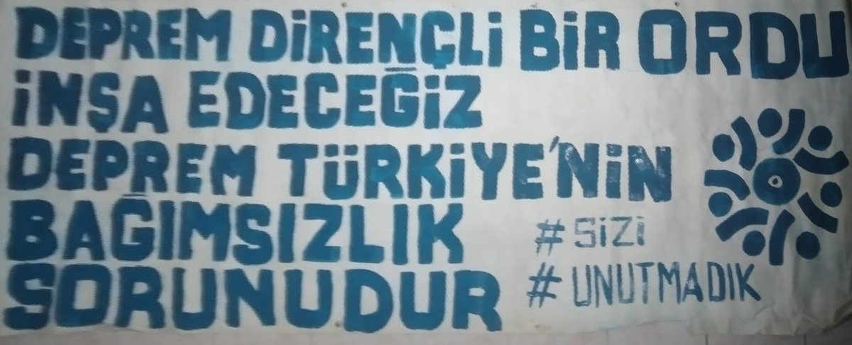 06 Şubatta yaşamış olduğumuz deprem felaketinde ülkemizi derin bir yasa boğan maalesef ki acı kayıplarımız olmuştur.Hayatını kaybeden bütün depremzede halkımıza Allah'tan rahmet acılı ve kederli ailelerine ve sevenlerine metanet, sabır vede başsağlığı diliyorum.RUHLARI ŞÂD OLSUN!