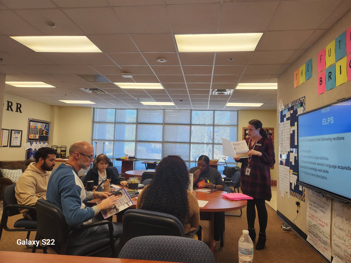 We had a great time visiting Orr ES! Krystal sharing TELPAS highlights. 
#TylerISD 
#SuccessfulStudentOutcomes