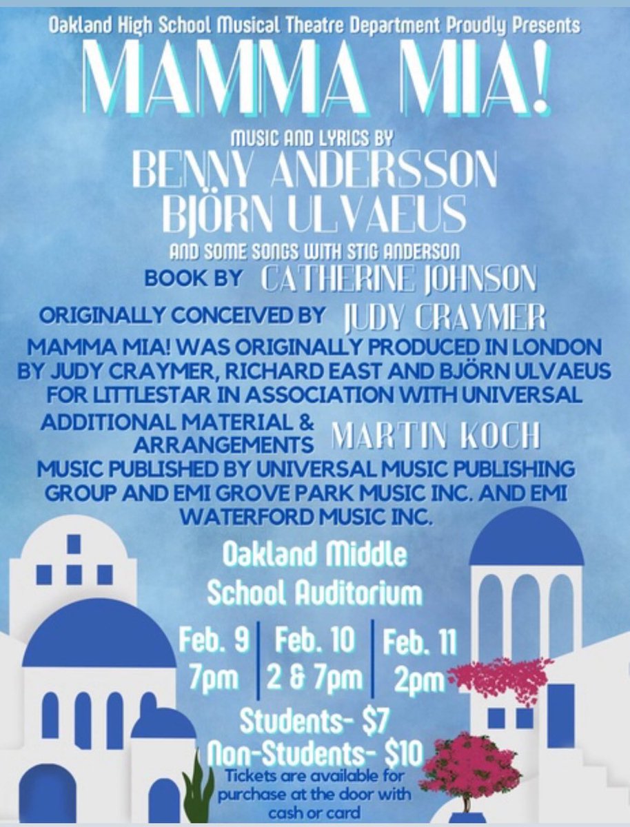 And…it’s almost showtime <a href="/OaklandRCS/">Oakland High School</a> Feb. 9, 10, and 11…and due to construction…our show will be held at the Oakland Middle School auditorium this year. <a href="/RCSArts/">Lindsay Halford</a> <a href="/WGNSRadio/">WGNSRadio.com</a> <a href="/Mboro_Post/">Murfreesboro Post</a> <a href="/dnj_com/">Daily News Journal</a> <a href="/Murfreesboro_TN/">Murfreesboro.com</a>