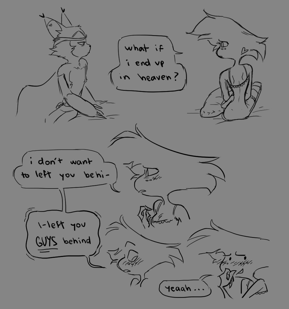 (1/2)
#HazbinHotelFanart #hazbinhotel #angelhusk #huskerdust #angeldust #Husk