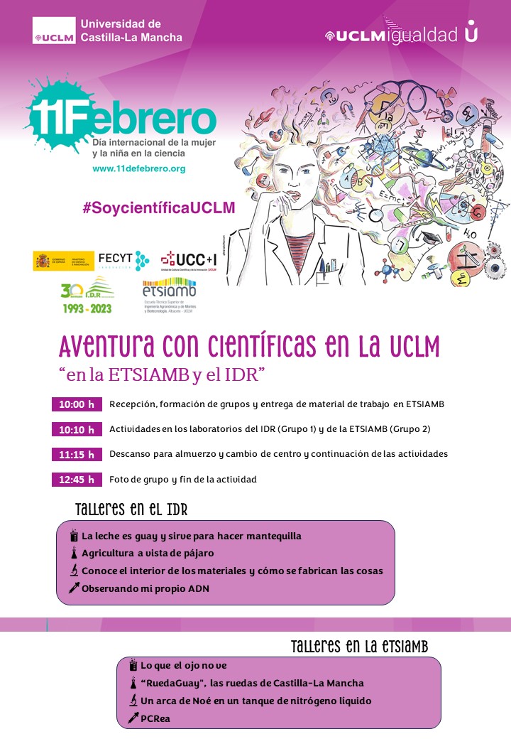 idr_uclm's tweet photo. Todo preparado en @idr_uclm para recibir mañana a alumn@s de @M_INMACULADA_AB 
4 talleres donde podrán conocer distintos materiales,  harán mantequilla, sabrán cómo es la agricultura de precisión y observarán su ADN.
Os esperamos! 😉 https://t.co/leNBJseh0c