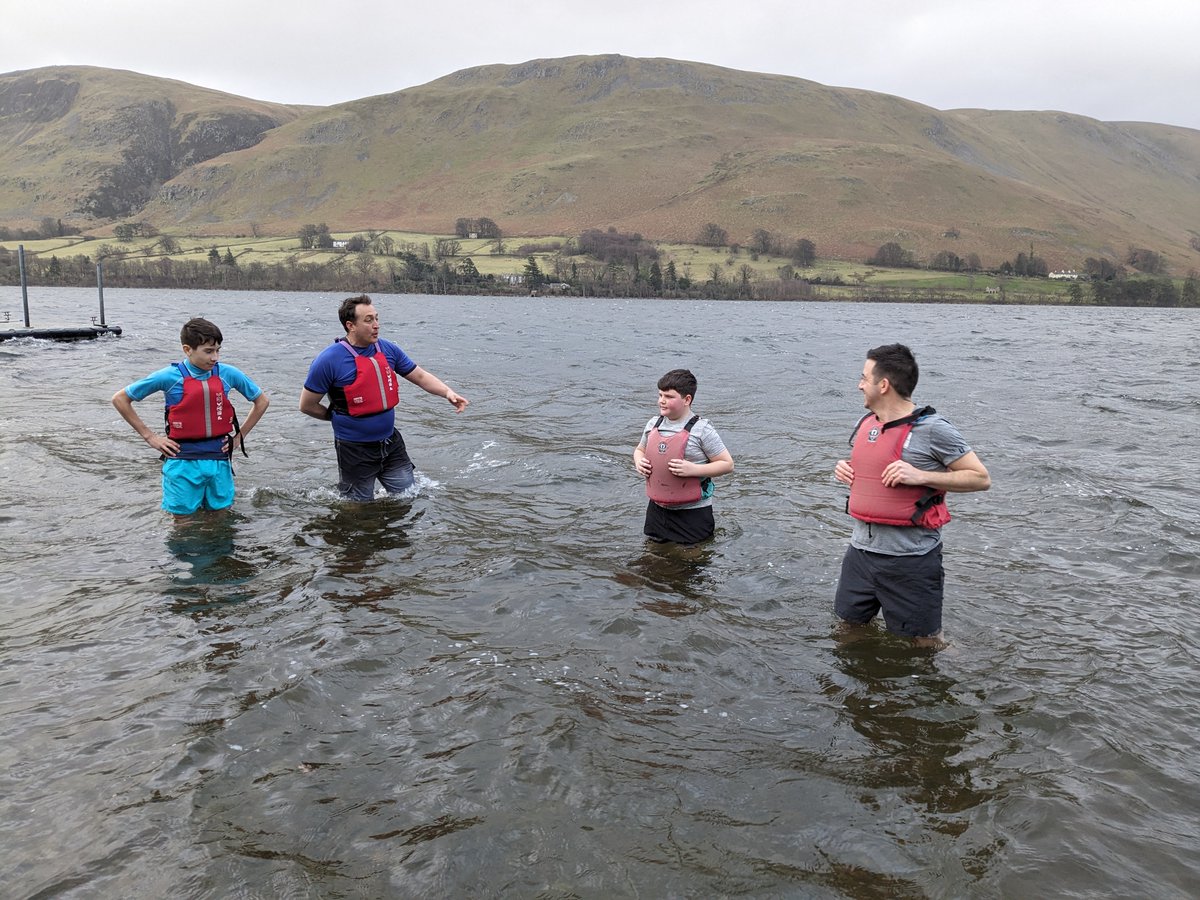 BoundMGS's tweet photo. Outward Bound Day 1 - Jog and Dip. Ullswater Lake here we come 🥶🥶🥶🥶 @mgsonline @MGS_SfL @OutwardBoundUK https://t.co/kbxJLc2CAn