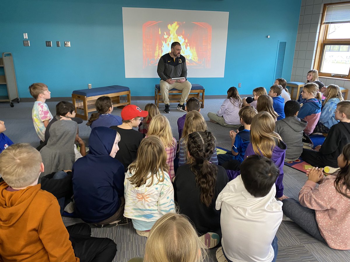 Mrs. Landsteiner (@b_steele24) on Twitter photo Our latest local guest celebrity reader! Charlie Cosgrove, <a href="/gustiefootball/">Gustavus Football</a> coach, came to read to our class today!
Thanks for the laughs and answering our fun questions! Our latest local guest celebrity reader! Charlie Cosgrove, <a href="/gustiefootball/">Gustavus Football</a> coach, came to read to our class today!
Thanks for the laughs and answering our fun questions!
