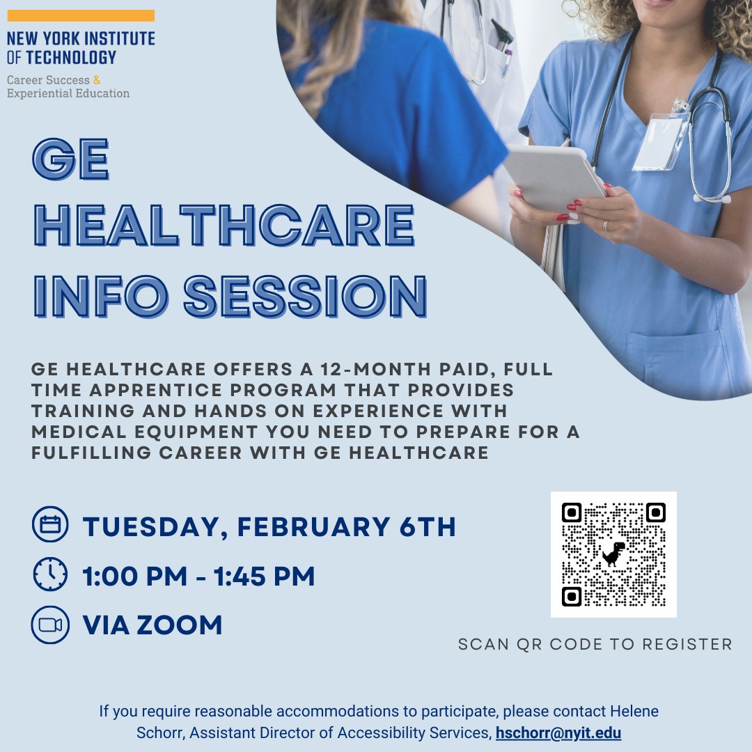 Interested in gaining experience with medical equipment? Attend our GE Healthcare Info Session to learn about our 12-month paid apprenticeship program.
#apprenticeship #healthcare
