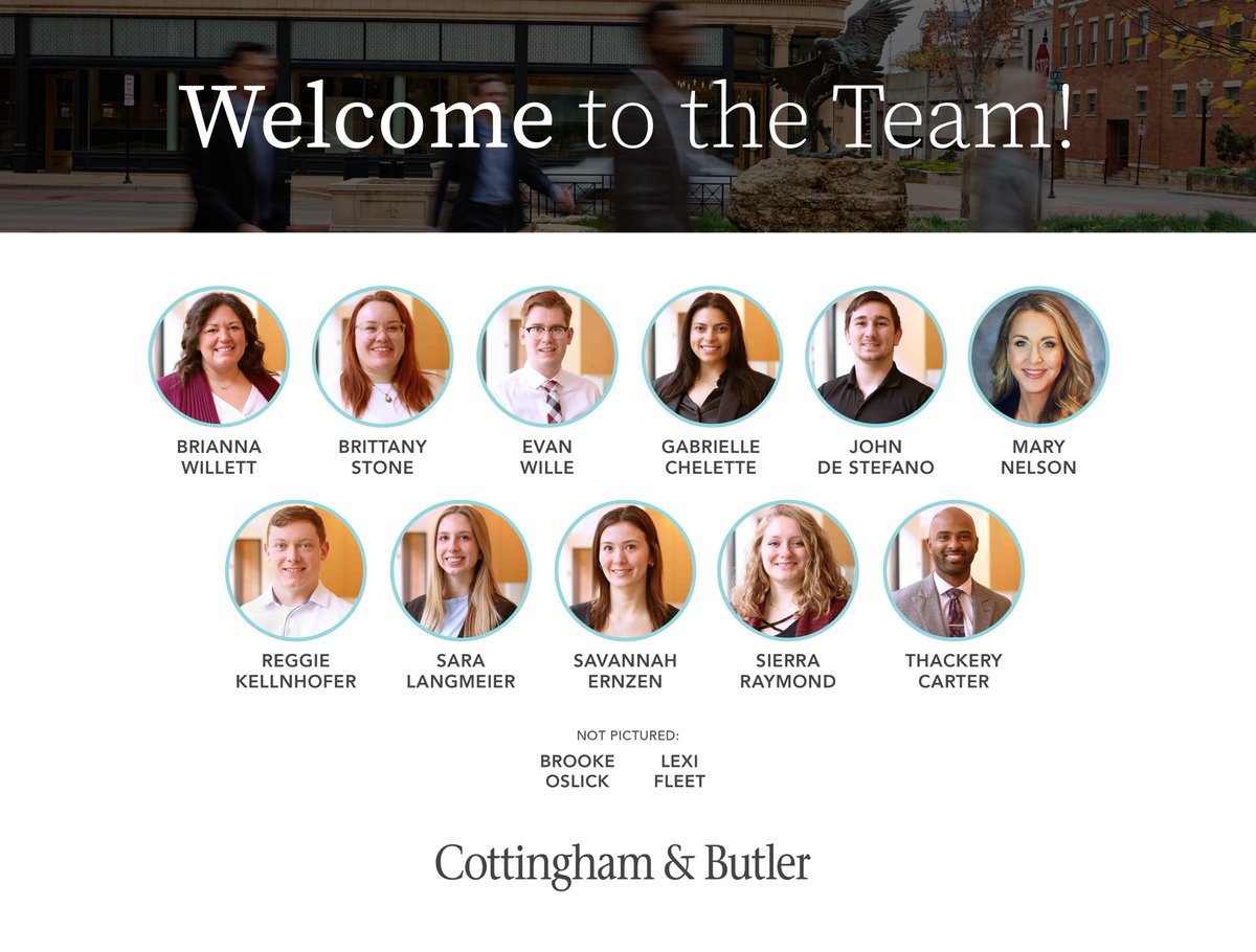 Join us in welcoming the 13 new team members who began their career at Cottingham &amp; Butler in the new year!

Ready to make a change? Take the first step at bit.ly/newcareerCB.