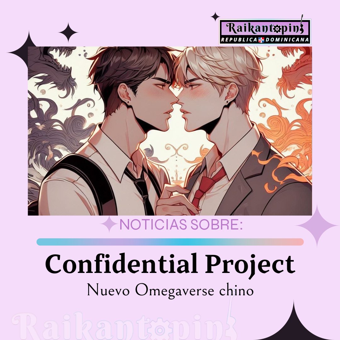 Raikantopinido's tweet photo. 🚨 NUEVO PROYECTO 🚨
#ConfidentialProject, nuevo omegaverso chino. Constará de 12 EPS de 40 minutos.
¡Será distribuido solo internacionalmente en una plataforma grande y famosa!
#blseries #boyslove #boy #bl #boyxboy #raikantopinido #omegaverse #alfas
#omegas #series #yaoi https://t.co/mXeDiEcbDU