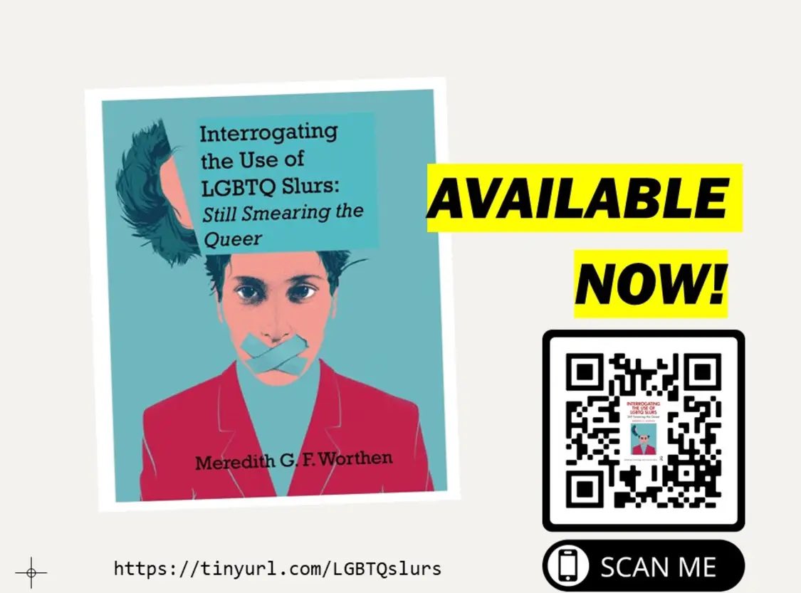 Get your copy today! Interrogating the Use of LGBTQ Slurs <a href="/tandfhss/">T&F Social Sciences and Humanities</a> <a href="/routledgebooks/">Routledge Books</a> <a href="/Medha_malaviya/">Medha Malaviya</a> 
👉 tinyurl.com/LGBTQslurs