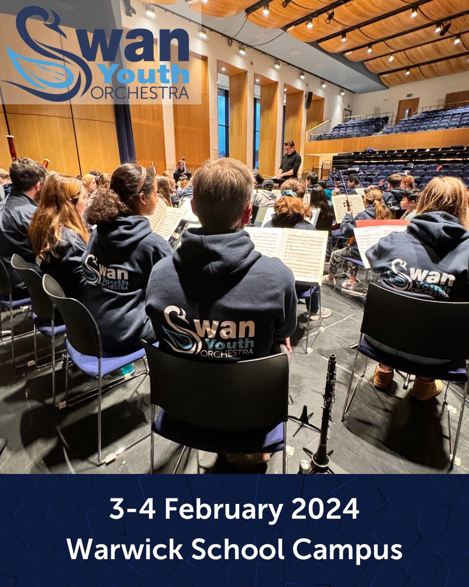 We had over 60 music students, aged between 11-18, taking part in our first Swan Youth Orchestra weekend at @WarwickSchool campus featuring Swan players and tutors from @wark_shiremusic Coventry Music & Solihull Music Hubs. #musiceducation #masterclass #youthorchestra