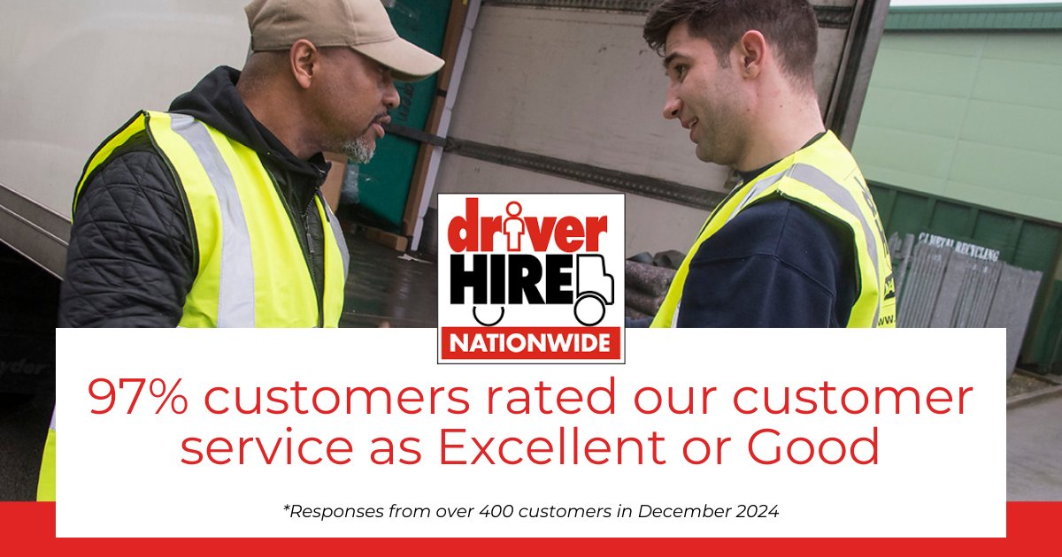Proud to be part of @DriverHire – the UK’s logistics recruitment leader! Join our satisfied customers who rate us 97% Excellent or Good in customer service!

Ready for reliable service and a fantastic team?

Call us today at 01364 644149 or email torbay@driverhire.co.uk

#dhproud