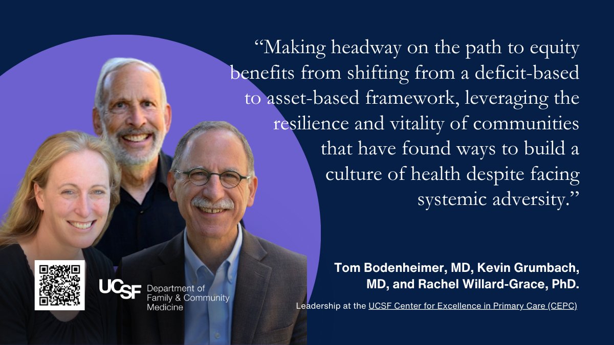 Meet Drs. Tom Bodenheimer, <a href="/kgrumbach/">Kevin Grumbach</a> + Rachel Willard-Grace, who lead <a href="/UCSFCEPC/">UCSF CEPC</a>. They recently published the 9th Edition of their seminal work Understanding Health Policy: A Clinical Approach. See more + meet other #healthequity researchers bit.ly/45bA3lN #fmrevolution