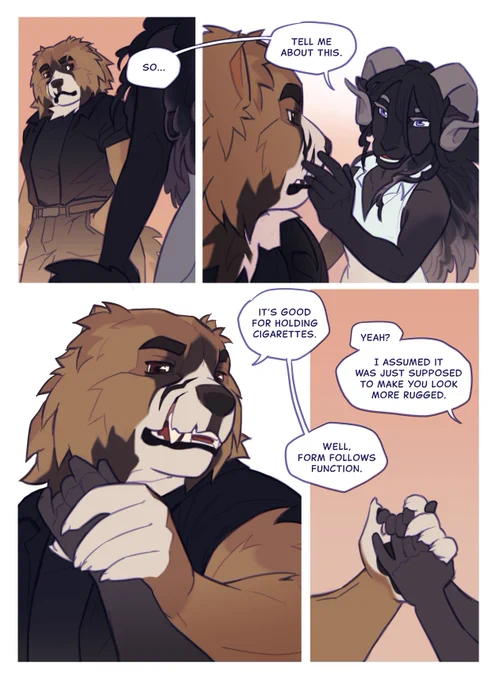 Playing around with comic things, I wanted to draw a little interaction between my OCs Agnes and Harlow 