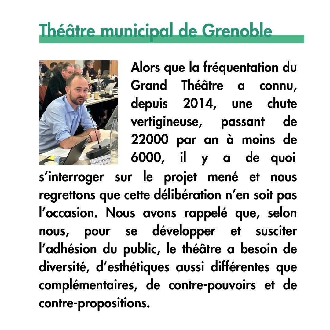 Élus Socialistes & Apparentés Grenoble (@grp_nvairsocapp) on Twitter photo .<a href="/r8main/">Romain Gentil</a> a interpellé l'Adjointe aux Cultures sur le projet porté par la majorité pour notre Théâtre municipal. Il l'a interrogée sur la chute de fréquentation, l'avis des spectateurs sur la programmation, ainsi que l'atteinte des objectifs culturels et sociaux #CMGrenoble .<a href="/r8main/">Romain Gentil</a> a interpellé l'Adjointe aux Cultures sur le projet porté par la majorité pour notre Théâtre municipal. Il l'a interrogée sur la chute de fréquentation, l'avis des spectateurs sur la programmation, ainsi que l'atteinte des objectifs culturels et sociaux #CMGrenoble