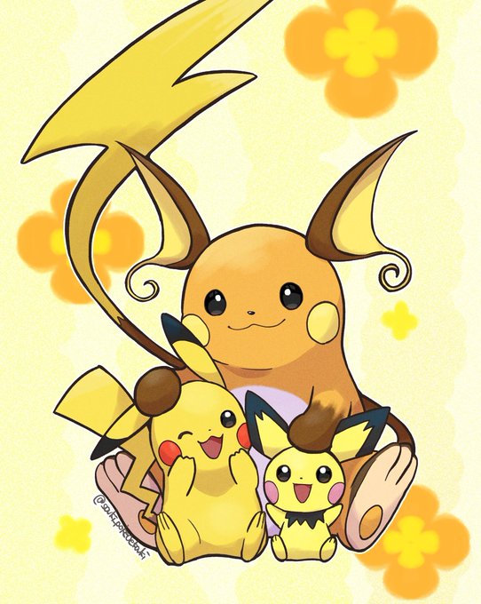 ピチュー ピカチュウ ライチュウ ピチュー ,ピカチュウ 「ピチューピカチュウライチュウ (Pichu