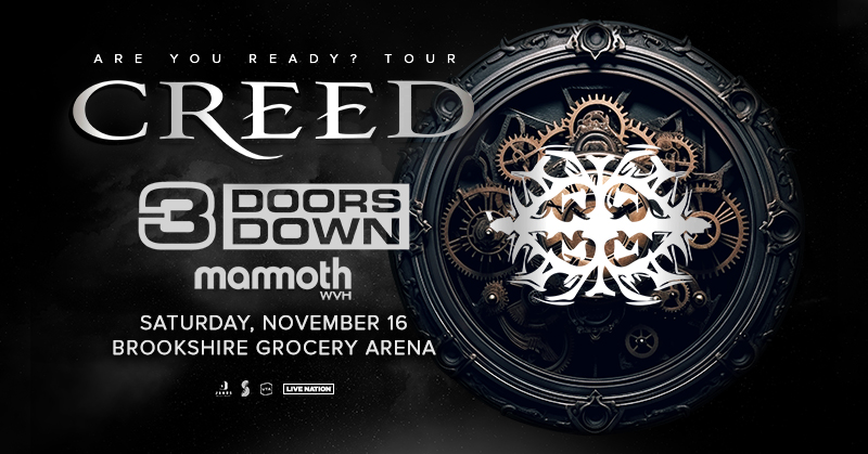 🚨Just Announced: #CREED
🎟Tickets on sale Friday, Feb 9 @ 10am
🎟Presale: Feb 7 @ 10am - Feb 8 @ 10pm
🔓Use code: BREATH
bit.ly/CreedBossierCi…