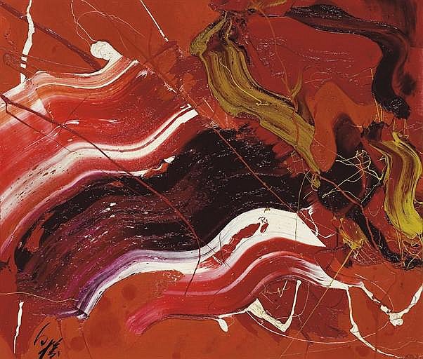 Fluid Red - Kazuo Shiraga
 
#lyricalabstraction #1968 #fluidred #kazuoshiraga