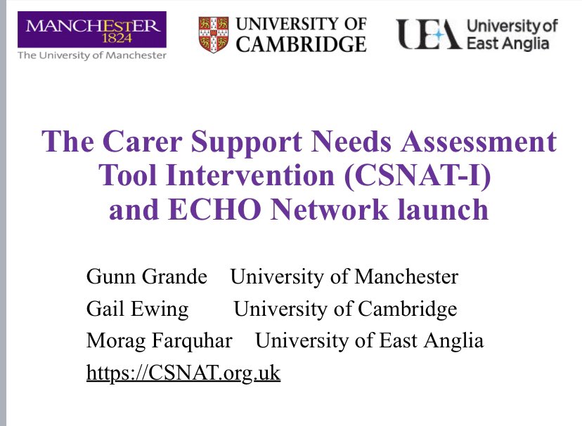 Gail Ewing (@gailewing_cfr) on Twitter photo Delighted to be co-presenting with <a href="/gunn_grande/">Gunn Grande</a> at the <a href="/MarieCurieEOLC/">Marie Curie EOLC</a> conference tomorrow on the #CSNAT Intervention. Delighted to be co-presenting with <a href="/gunn_grande/">Gunn Grande</a> at the <a href="/MarieCurieEOLC/">Marie Curie EOLC</a> conference tomorrow on the #CSNAT Intervention.