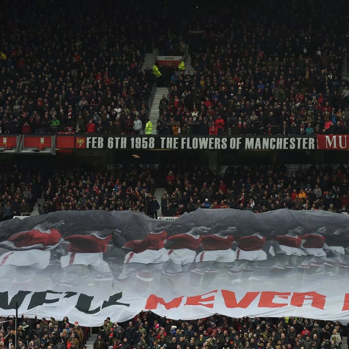 UtdDistrict's tweet photo. A broken heart,
A broken dream.
A broken plane,
A broken team.
No words were said,
A silent vow,
We loved you then,
We love you now.

WE WILL NEVER DIE ❤️ https://t.co/wMbeJfd5jp