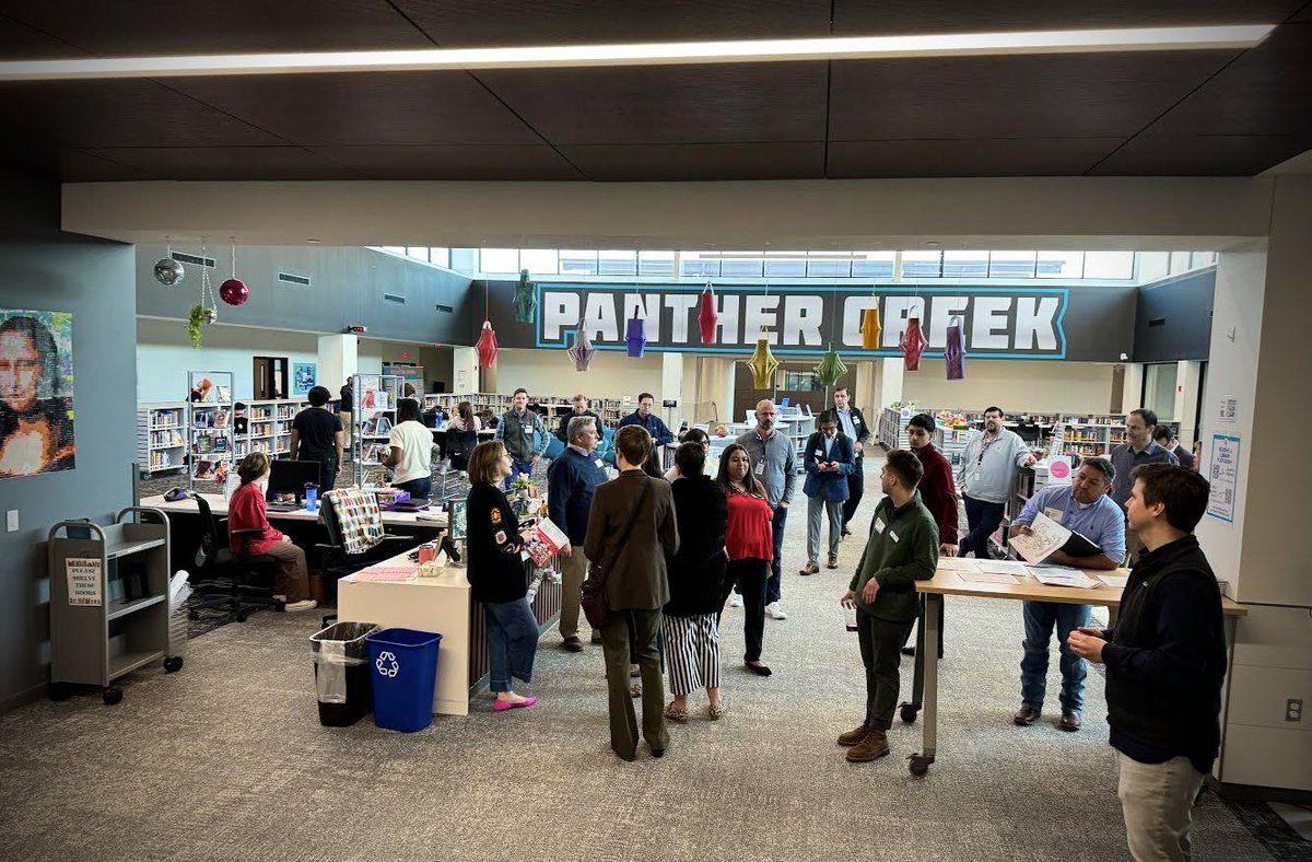 Midland_ISD's tweet image. MISD leaders and administrators toured new school facilities in the metroplex today to gain insights and prepare the best possible approach for upcoming Bond 2023 projects. Thank you Panther Creek, Allen, and Walnut Grove high schools! #MISDProud #EngageAndAct #StudentExperience