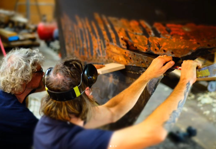 WESTSYSTEMEPOXY's tweet photo. This is Aziza, an SK 40 yacht. 'Stockholms båtsnickeri' changed her keel plank and removed the dead wood, using G/Flex® for the structural upgrades. 🛠️ ⛵

Original post: https://t.co/LnZ6bAdJBC 

#westsystemepoxy #classicyachts #woodenboatrestoration https://t.co/Ps7o0FvbKE