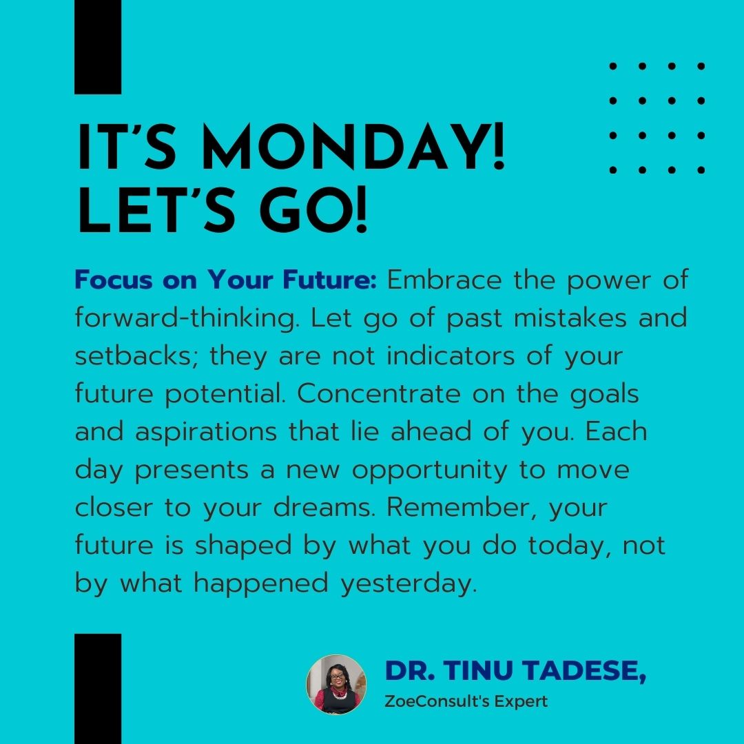 Your future is shaped by today's actions, not yesterday's setbacks. Let go of the past; concentrate on the goals ahead. Every day is a new opportunity to move closer to your dreams. 

#FocusOnYourFuture  #MotivationMonday #StayTrue #Persevere