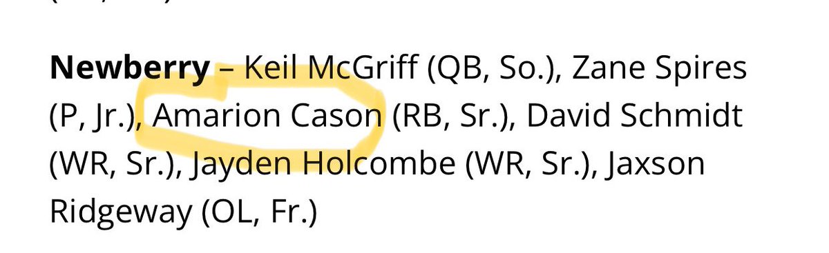 begreat_Cason's tweet photo. Blessed to be recognized on All-Area team @recruittheN @DCCoachJ5 https://t.co/TxGIxcR5f1