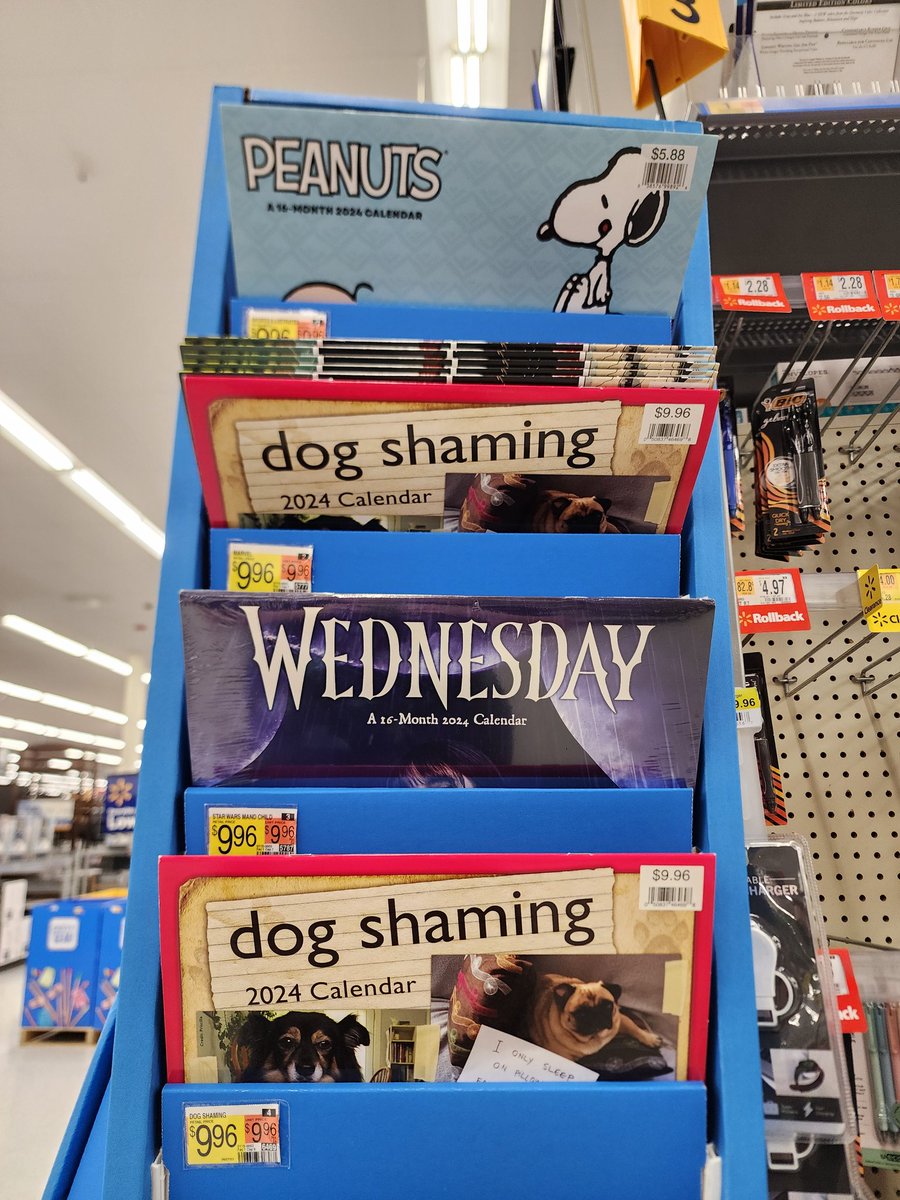 Atopgun007's tweet photo. Why would you make a calendar with only one day of the week? https://t.co/n7BmgRmfhx