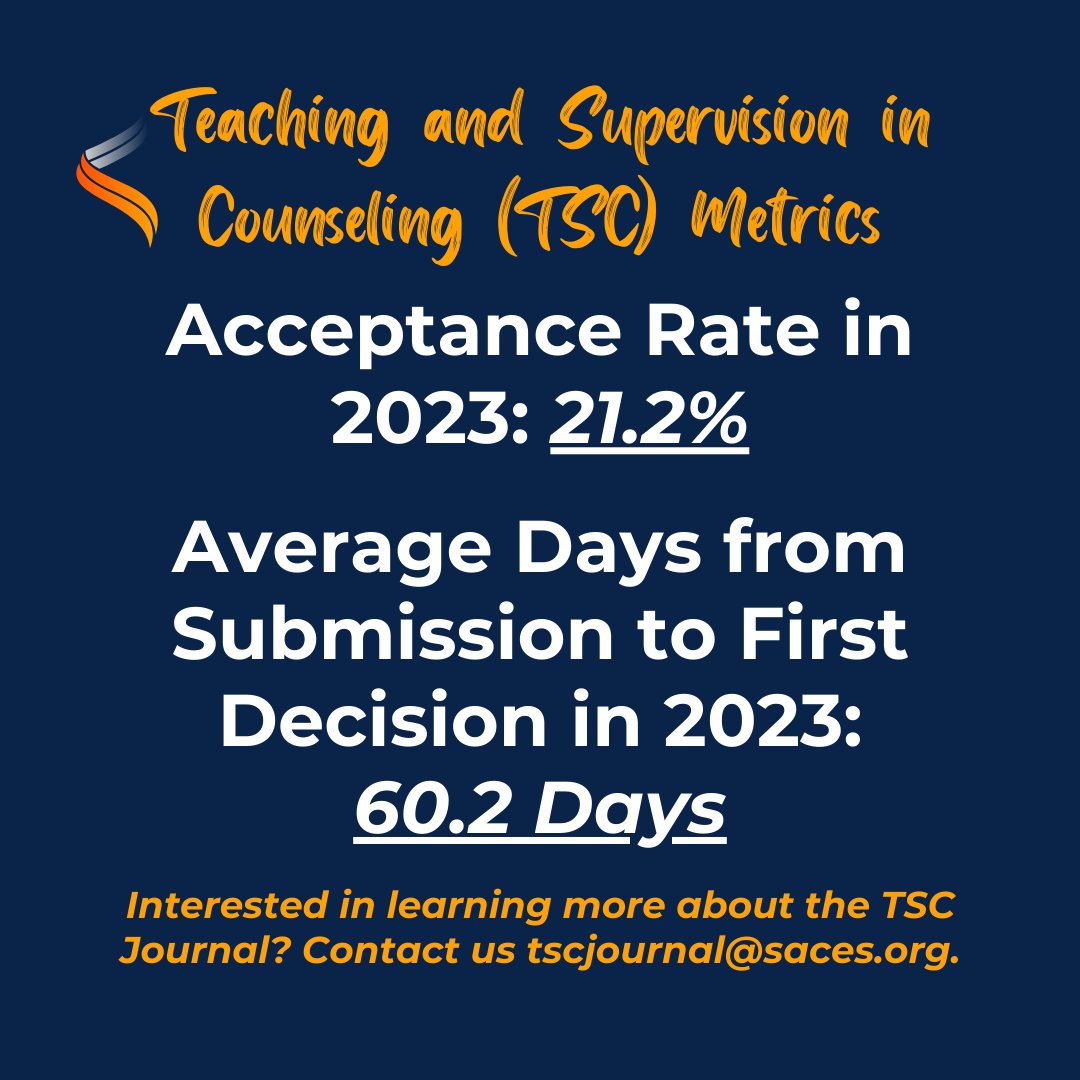 Teaching and Supervision in Counseling Journal tweet media