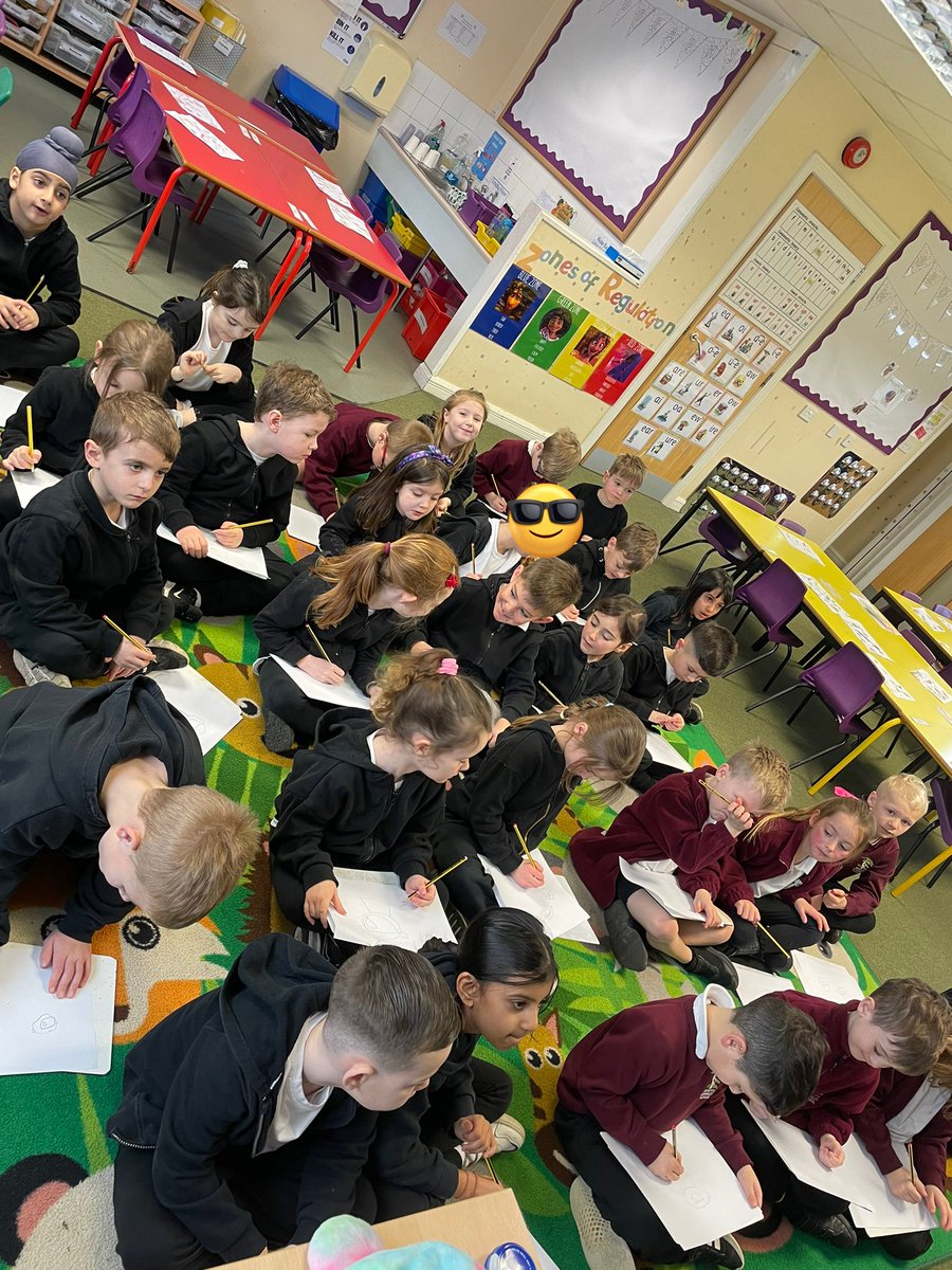 One of our calming mindfulness art activities 🎨