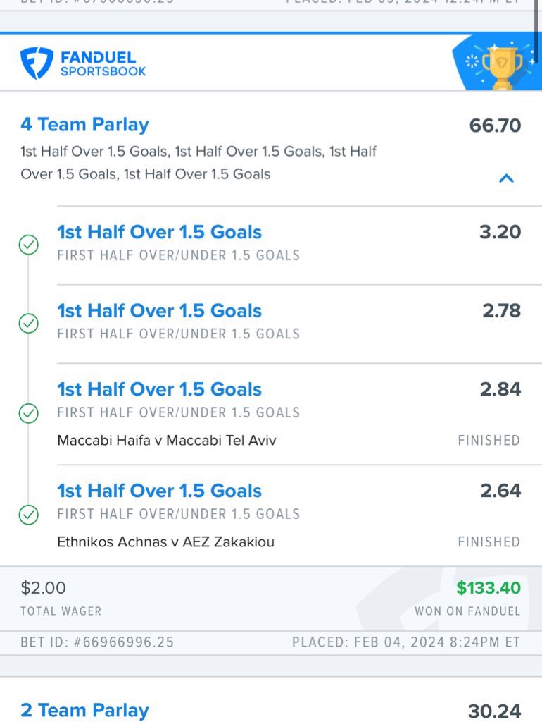 Over 1.5 first half goals hit!🔥