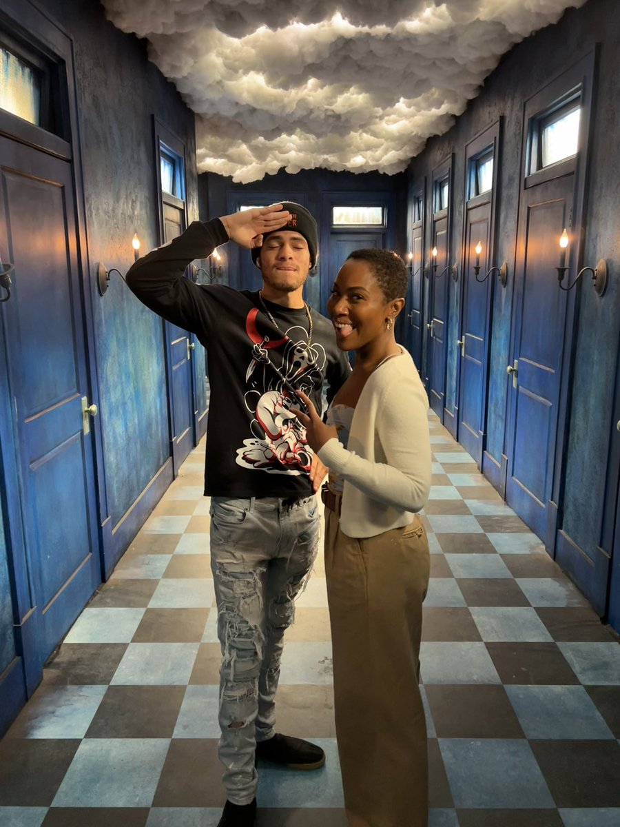 evansolott's tweet photo. Finally allowed to post about the Imaginary set visit. I’m so blessed to be able to do stuff like this and it wouldn’t be possible without God and the help of y’all watching my videos. Thank you🙏🏼❤️ https://t.co/SRiVHP6Lcr