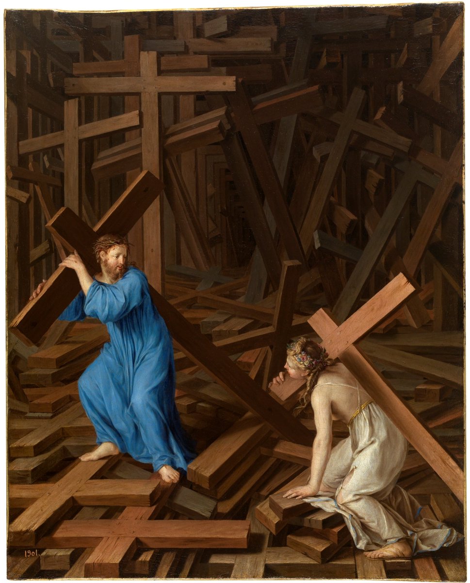 Anita_Woolf's tweet photo. ¿Se puede definir una perspectiva cómo mística?
El Alma cristiana acepta su cruz,
Anónimo, hacia 1630.
@museodelprado , actualmente en la exposición #Reversos, que no se puede contar, hay que ir a disfrutar de cada uno de los matices, de las perspectivas ocultas que enfoca. https://t.co/axnO4hdyh2