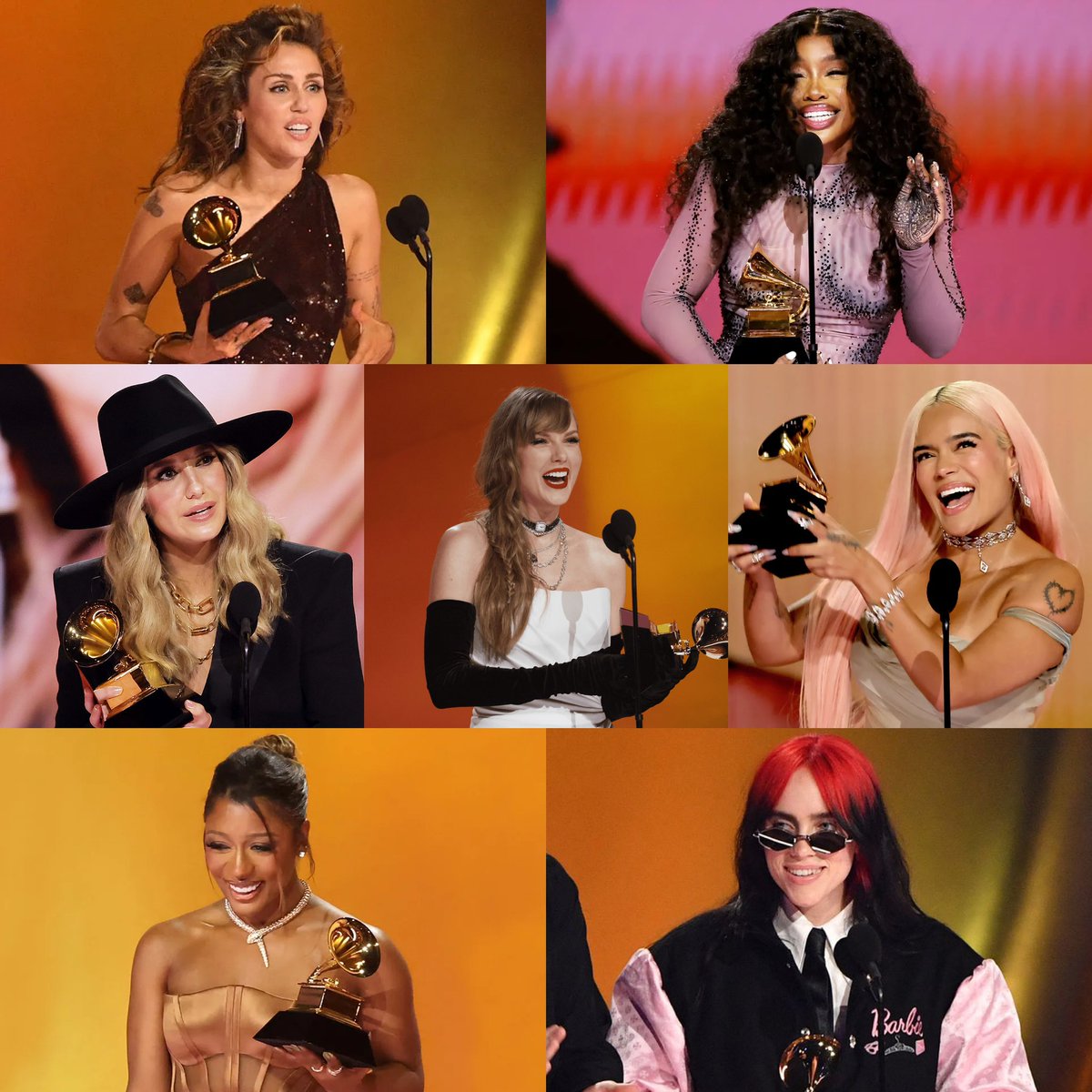 Female artists win every single category in the main telecast at the #GRAMMYs for the first time ever.