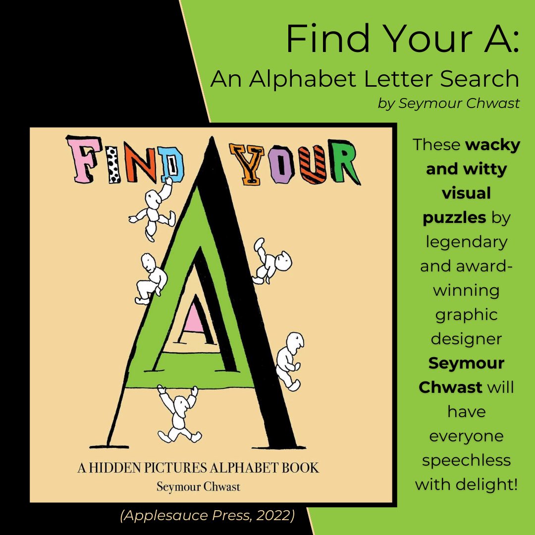 tanenbaumbooks's tweet photo. This week’s featured TILA title is SPOT YOUR A: AN ALPHABET LETTER SEARCH by Seymour Chwast🔎 https://t.co/3Uk83dTqSn