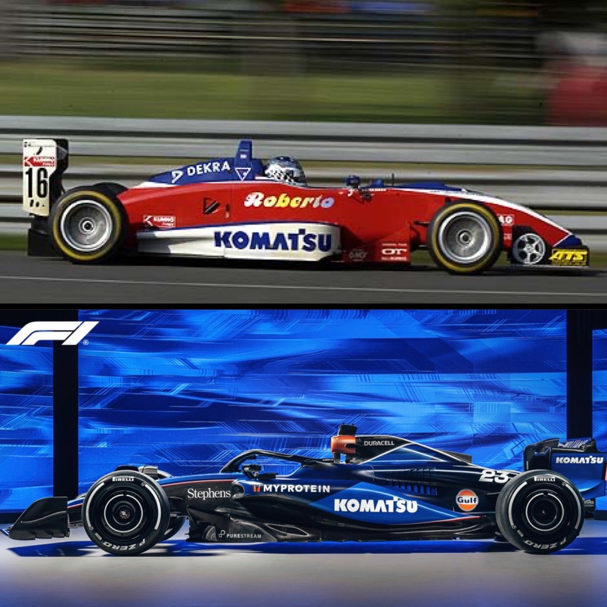 My 2002 F3 car VS the new FW46 @WilliamsRacing F1 car 🧐