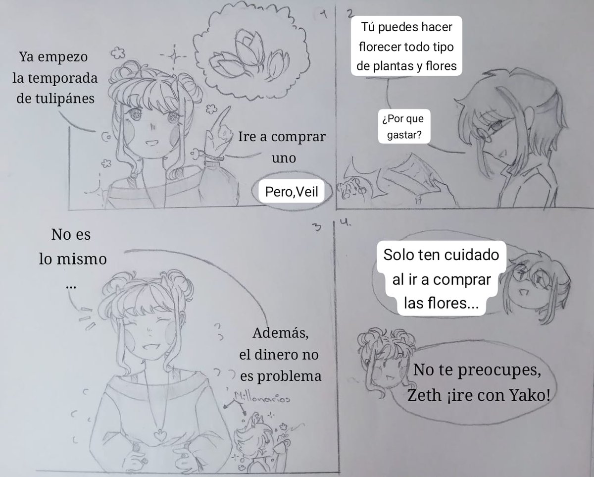 Yugen_Varado's tweet photo. 🌷Temporada de tulipanes ✨
A veil le gusta mucho las flores pero hacer la florecer con magia lo considera quitarle el valor de quienes se esforzaron en cultivar y también por que a veces no tienen el mismo aroma XD
#Seeletale #minicomic #Zeth #Veil https://t.co/HBcEGGjQ2r